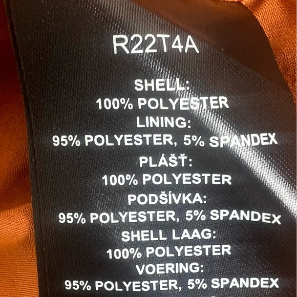 Andrea Iyamah | Bubble Sleeve Front Twist Satin Behati Rust Cropped Top | XS - Picture 13 of 15